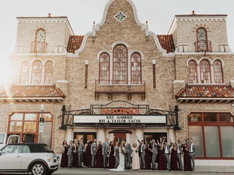 Madrid Theatre is one of Kansas City's oldest and most unique wedding venues