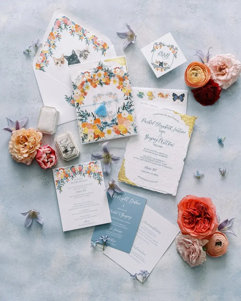 Wedding stationery is the perfect opportunity to showcase all the little details you love. From highlighting your wedding color palette