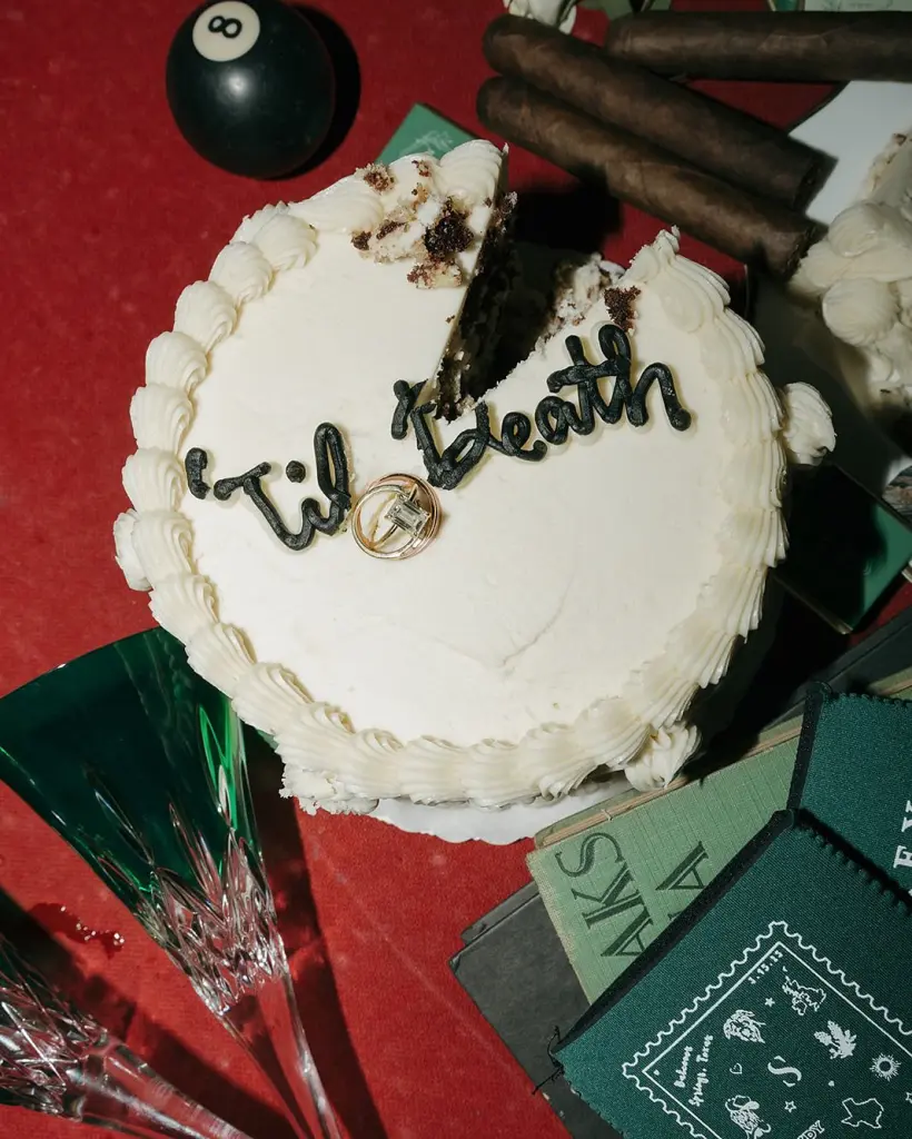 Imogen and Trey’s wedding was a charming nod to old-school elegance, complete with coattails and a classic top hat. A