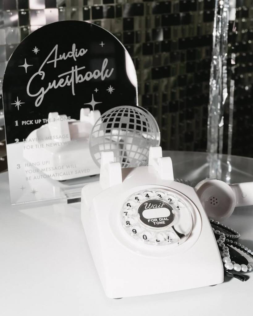 You may know mbpphotobooth for their amazing photo booth setups—but did you know they also offer an audio guestbook? It’s
