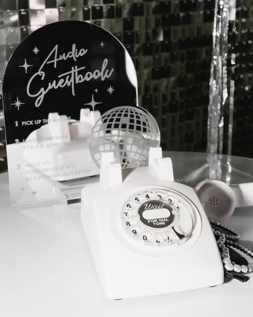 You may know mbpphotobooth for their amazing photo booth setups—but did you know they also offer an audio guestbook? It’s