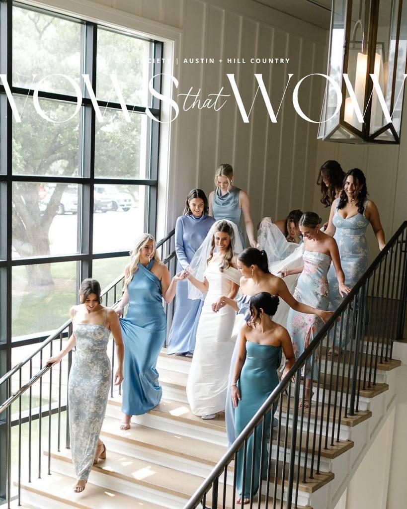 ✨️VOWS THAT WOW || SPECIAL FEATURE ✨️⁠ Ariana and Blair’s Elegant Blue Floral Celebration⁠ ⁠ 🤠 A custom cowboy hat