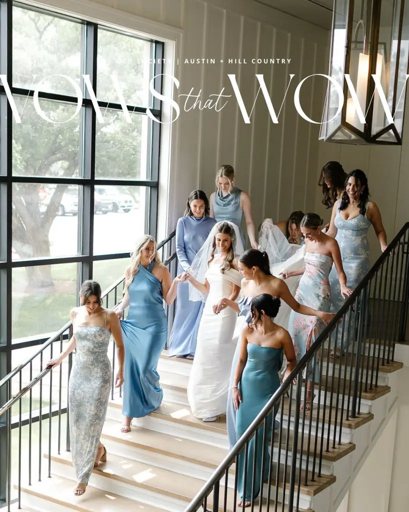 ✨️VOWS THAT WOW || SPECIAL FEATURE ✨️⁠ Ariana and Blair’s Elegant Blue Floral Celebration⁠ ⁠ 🤠 A custom cowboy hat