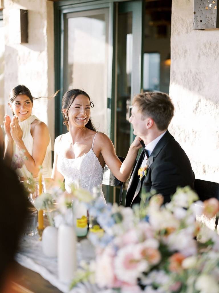The love at M + K’s wedding was undeniable. 🤍 From playful horseshoe details woven into the seating chart and