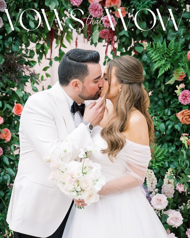 VOWS THAT WOW // SPECIAL FEATURE⁠ Paityn + Matthews Romantic Garden Party Inspired Wedding⁠ ⁠ Details we’re obsessed with:⁠ 💐