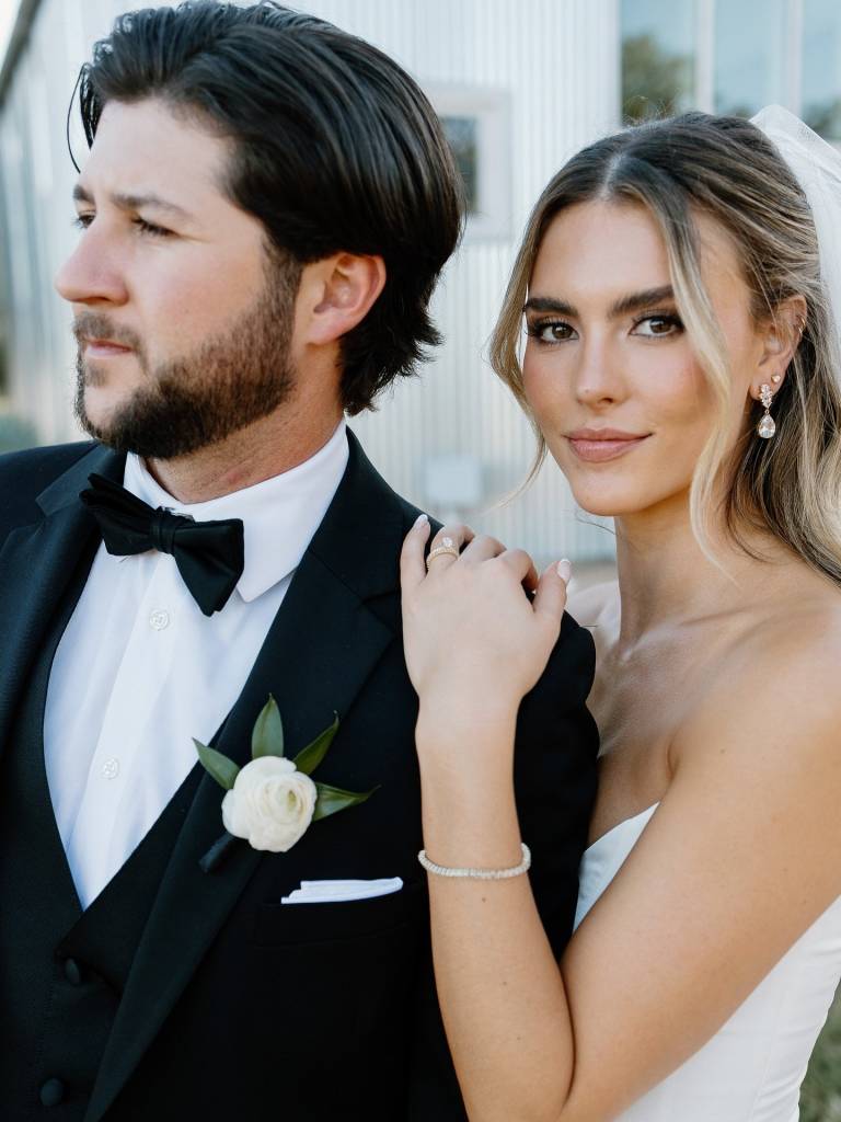 Meet Allison and Mason, the beautiful couple gracing the cover of our 2025 Book of Weddings. ⁠ leahthomasonphotography captured every