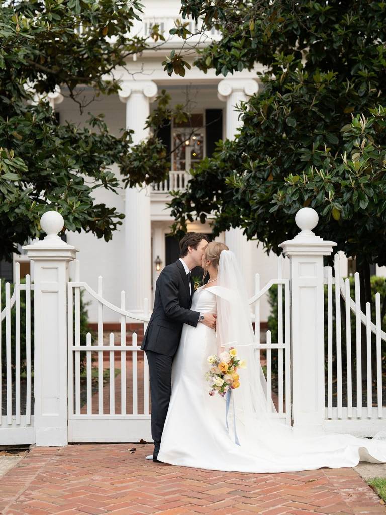 We’re obsessed with Emily and Ivan’s pink and green garden-inspired wedding! Emily even incorporated the classic cake pull tradition, where