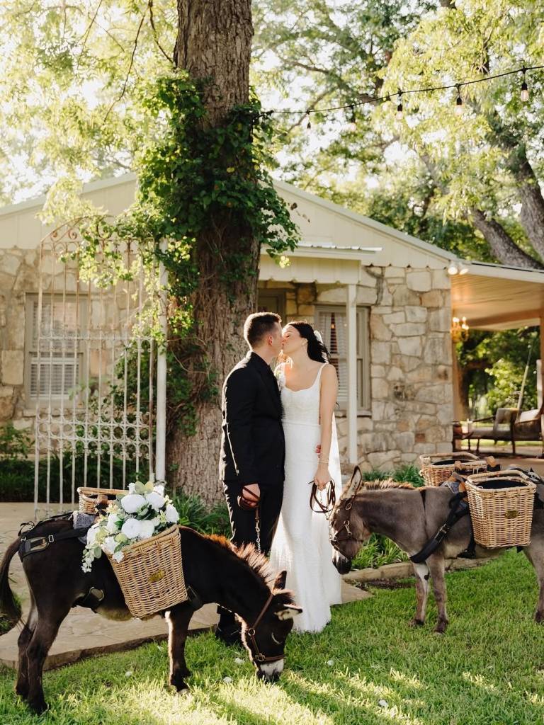 Picture 17 acres of pecan and oak trees, open-air ceremony spots, and a stunning, climate-controlled venue that keeps guests cool