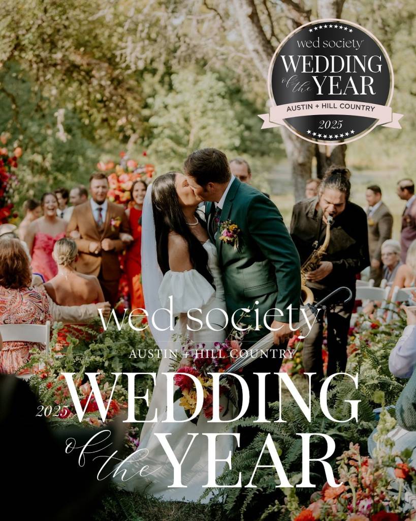 YOU voted and the Austin Wedding of the Year is Hunter + Blake Bauer!⁠ ⁠ Their wedding at cypressfallseventcenter was