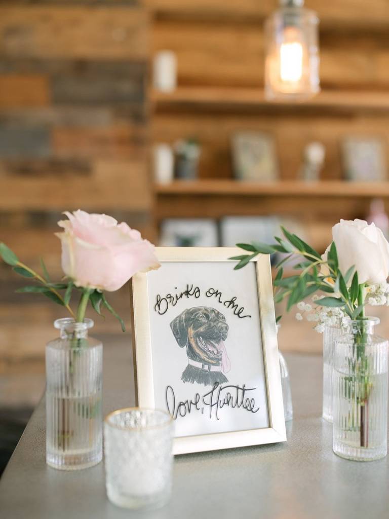 We love when couples find ways to include their pups in their wedding day, whether they’re there in person or