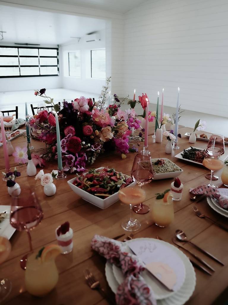 We love when couples choose family-style dinners at their receptions, it creates such an intimate, welcoming atmosphere that brings everyone