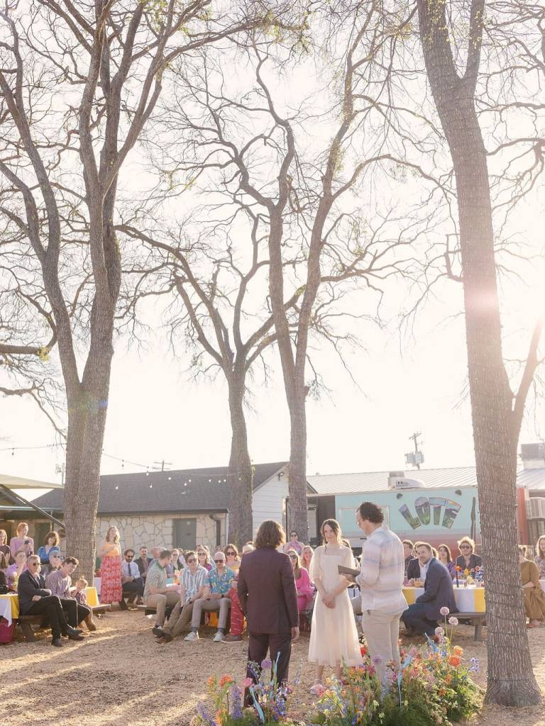 Emily + Kevin brought personality to their wedding with fun colors and lively patterns, and lindseythornephoto was the perfect photographer