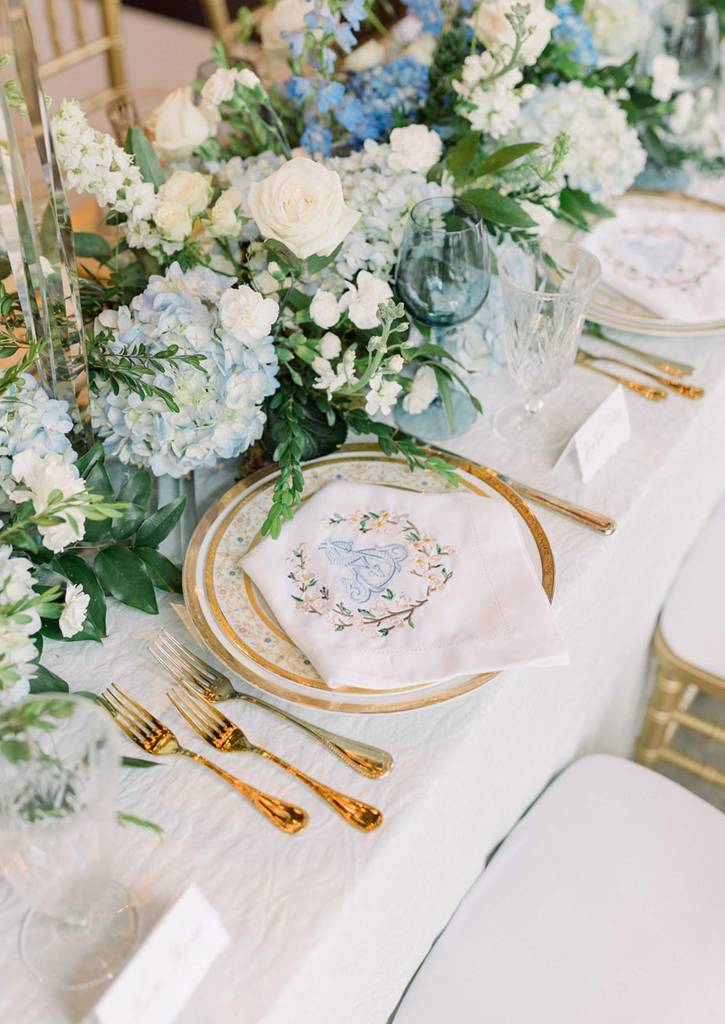 Top Wedding Trend: Embroidery, Monogram, and Stitched Storytelling