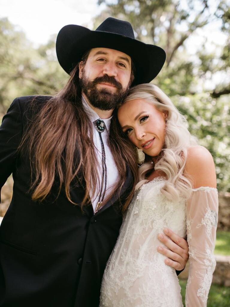 A little rock ‘n’ roll, a lot of western chic, and 100% them. 🖤⁠ ⁠ Ariana and Austin threw the