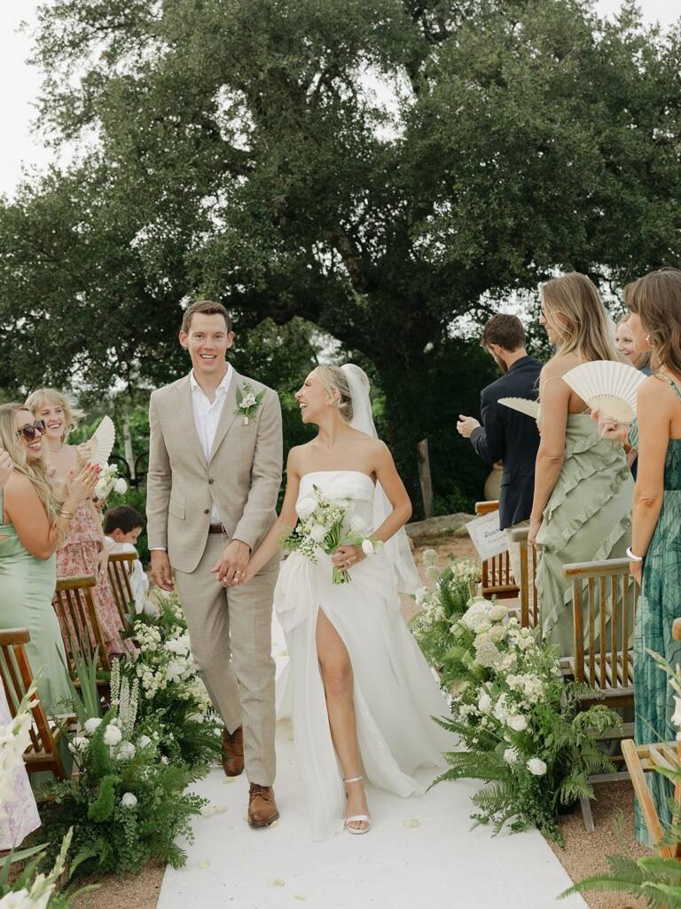 From a breathtaking outdoor ceremony and an al fresco dinner under twinkling lights to a surprise pop-up casino at the