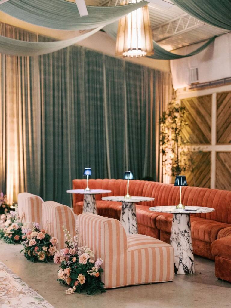 The Diaz-Johnson wedding deserves a whole post dedicated to the details. From the sexy lounge seating that transformed the dance
