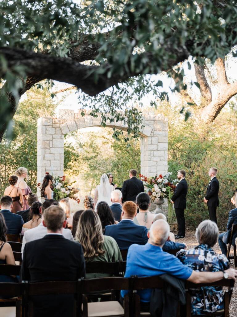 You know your officiant is good when they’re just as excited as you are to see the bride coming down