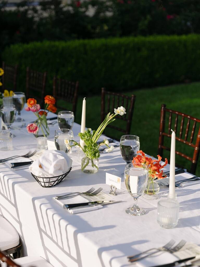 The Gells took full advantage of the gorgeous Austin weather and hosted both their ceremony and reception on the front