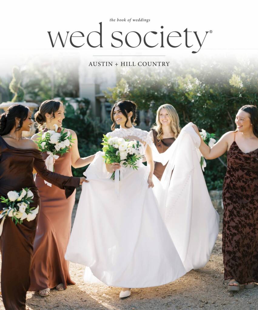 The cover is here! We’re so excited to reveal Volume 20 of the Wed Society® | Austin + Hill Country